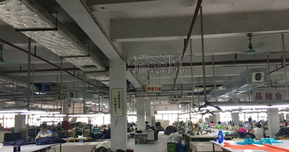 服裝、制衣、皮革廠(chǎng)降溫方案